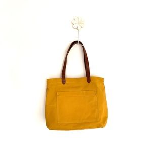 TIME AND TRU Mustard Canvas Tote Bag